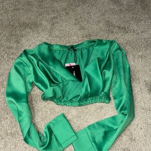 Elegant Green Women's Top